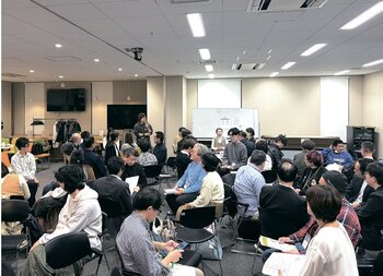 グループに分かれて対話