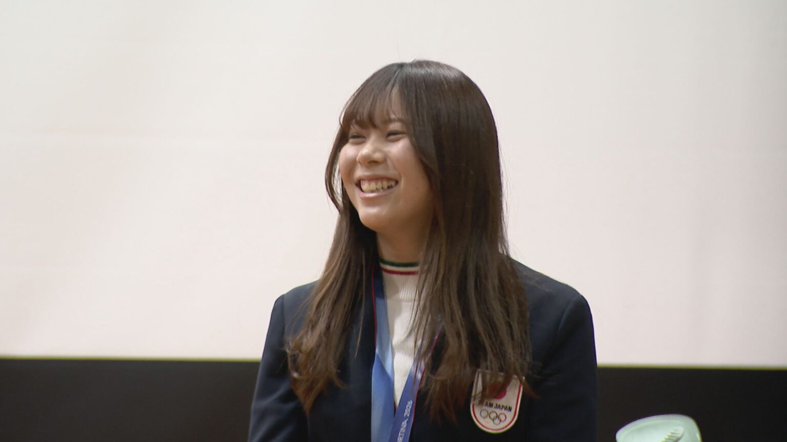 深田茉莉選手（19） 「最近犬を飼い始めて…」 ミラノ・コルティナオリンピックで金 母校凱旋で児童からの質問に…愛知・みよし市（CBCテレビ） - Yahoo!ニュース