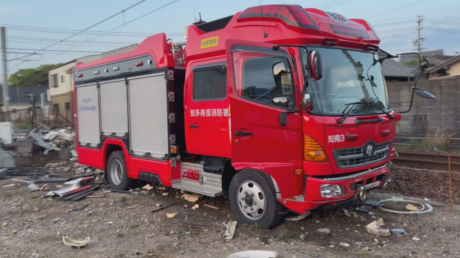 “不審火”で出動した消防車を盗んだ疑い 57歳男を逮捕 放水に備えエンジンかけたまま施錠せず… 9キロほど離れた場所で見つかる 愛知（CBCテレビ）