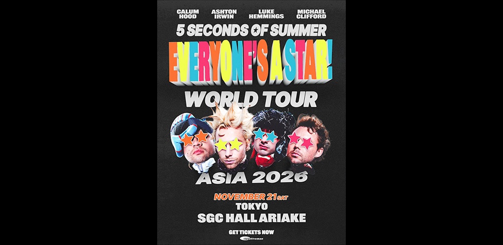 オーストラリア発の5 Seconds of Summer、8年ぶり来日公演決定（Rolling Stone Japan）