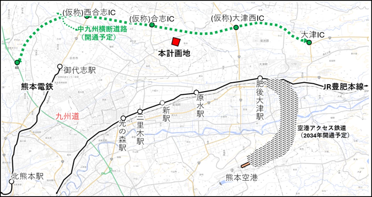 20260428mitsui3 - 三井不動産／熊本県・合志市と事業協定、半導体産業向けエリア31万m2を開発へ