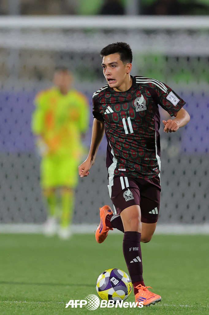 昨年、2025国際サッカー連盟（FIFA）20歳以下（U-20）W杯当時のジルベルト·モラ。 /AFPBBNews=ニュース1