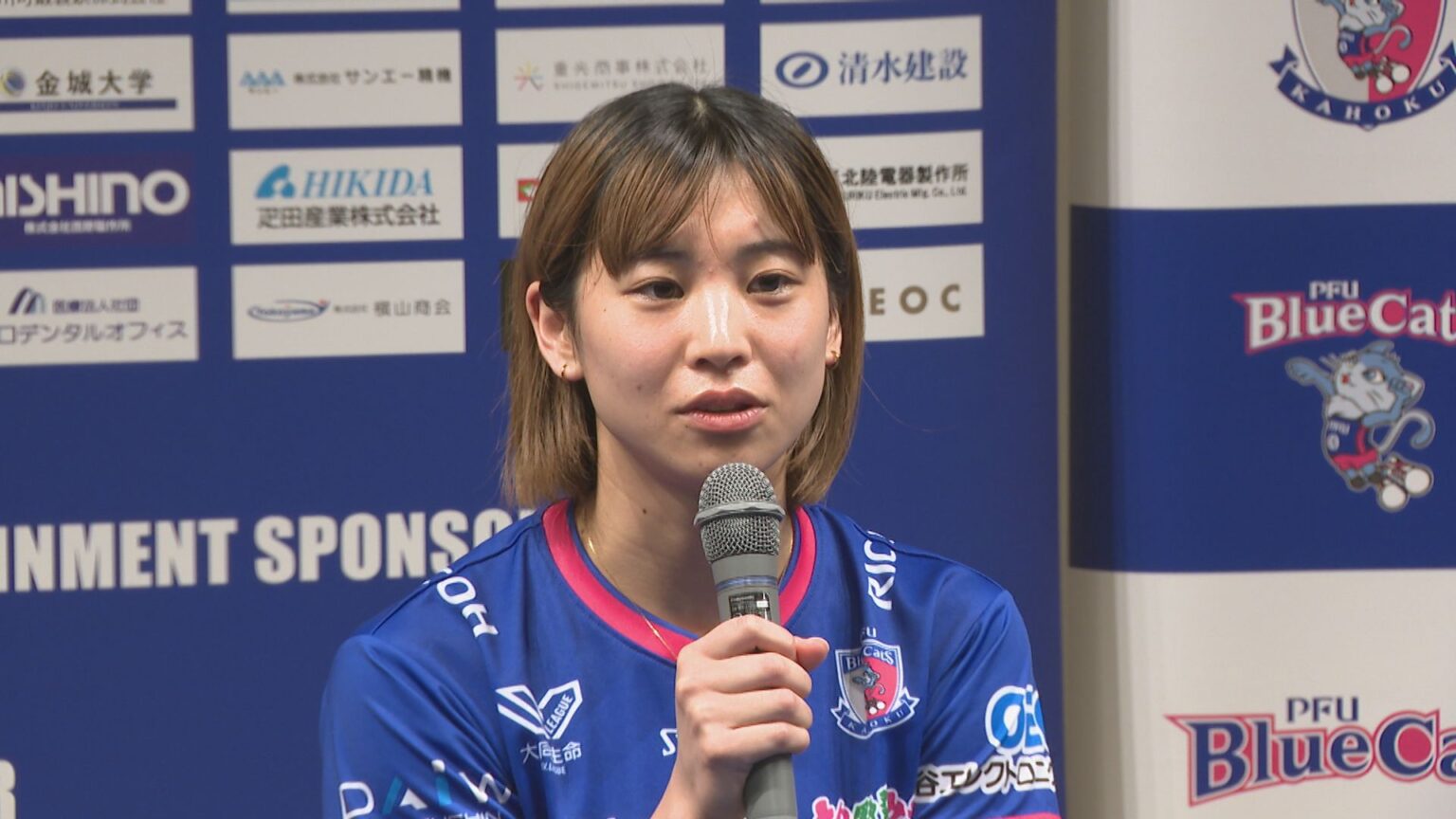 プレーオフ進出で躍進のシーズンのPFUブルーキャッツ 「最後の1点を取り切る力を」と来シーズンへ意気込み（MRO北陸放送） - Yahoo!ニュース
