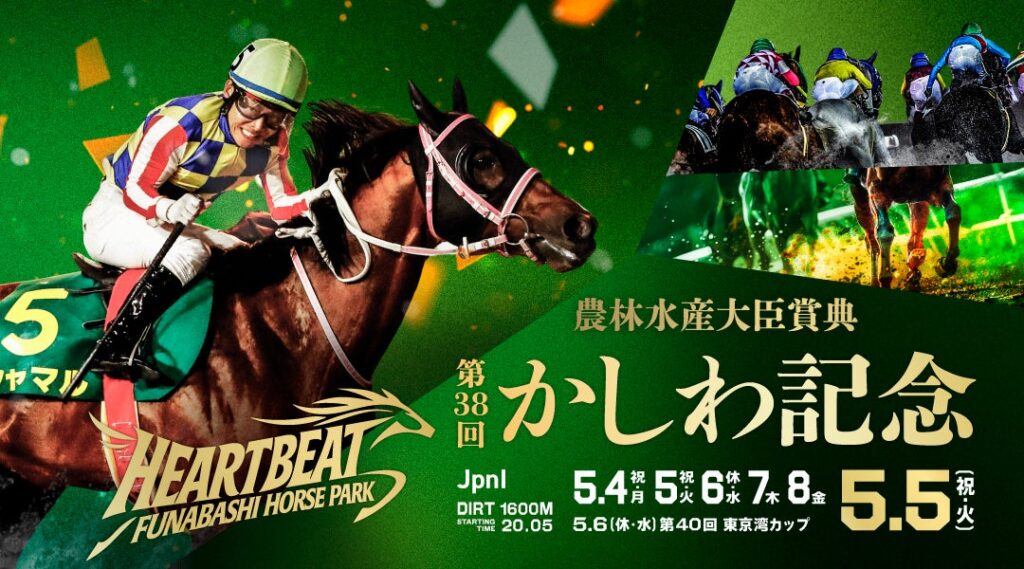 船橋ケイバ 第2回開催〔5月4日（祝・月）～5月8日（金）〕かしわ記念（JpnI）と東京湾カップ（SⅡ）を開催！ | 千葉県競馬組合のプレスリリース