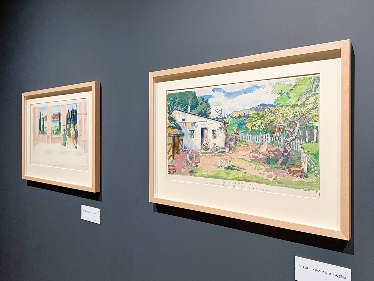 東京ステーションギャラリー「スイス絵画の異才 カール・ヴァルザー 世紀末の昏き残照」会場より　4章「舞台美術」