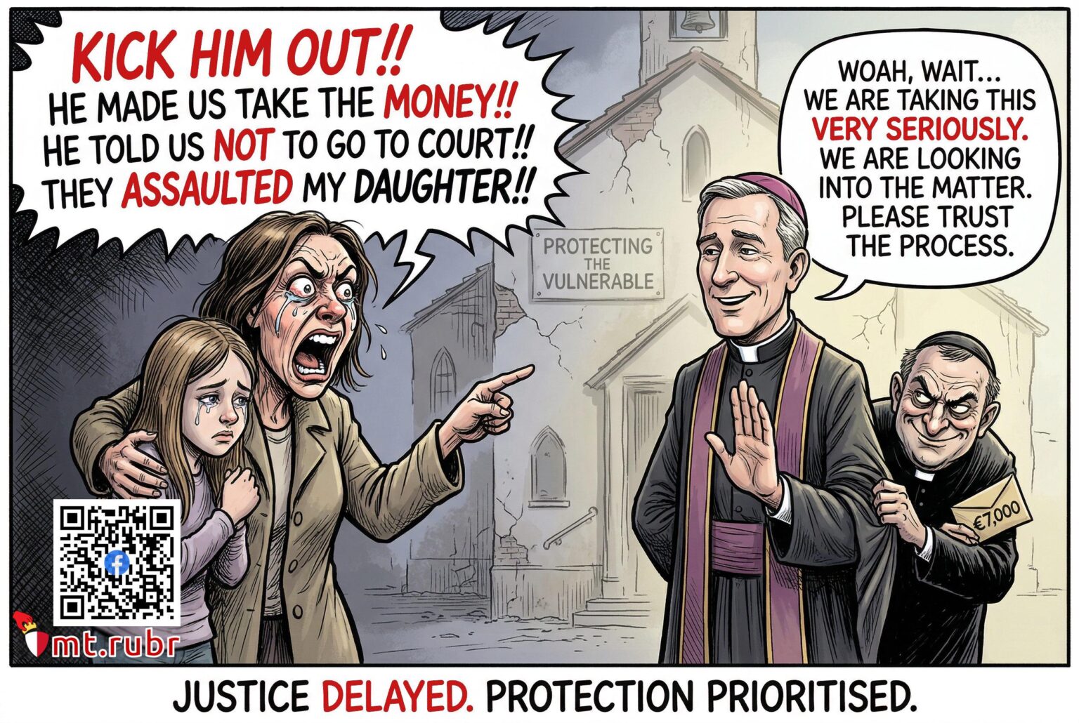 ゴゾ教区は、司祭が十代の強姦事件を金で解決するのに協力した後も、すぐには行動を起こさなかった。現在、何が起こったのかを検討し、さらなるステップを検討しています