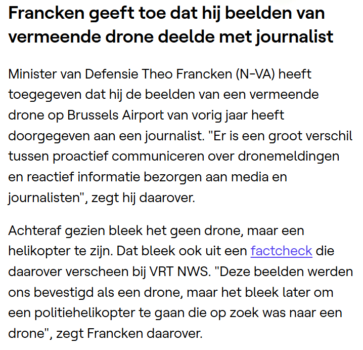 フランケン氏、ドローンとされる画像をジャーナリストと共有したことを認める