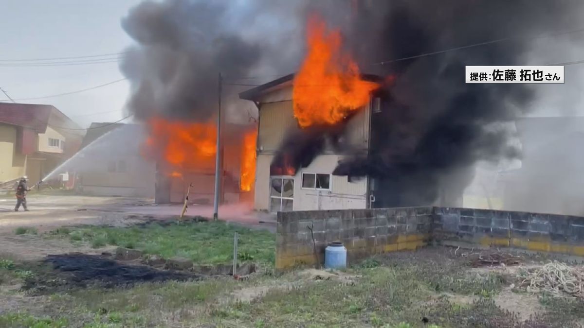 住宅など６棟の全焼が判明　4月14日に山形県南陽市の住宅密集地で発生した火災