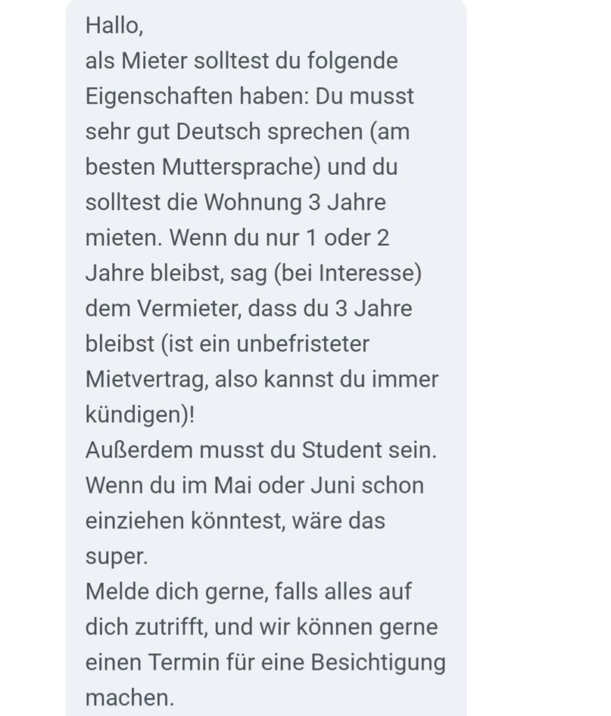 これはテナントからの通常の期待ですか？特に言語の部分は？