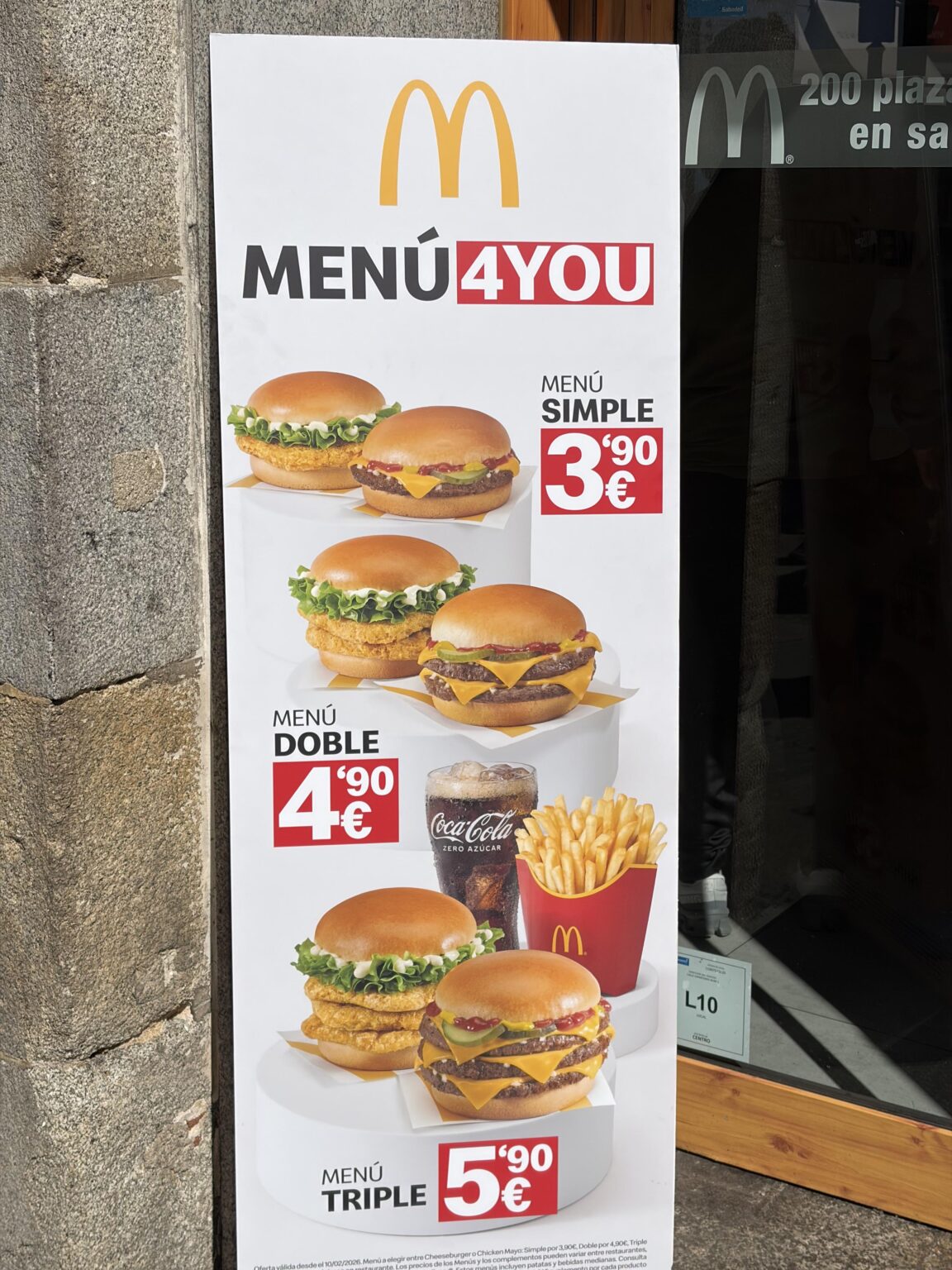 私は今スペインにいますが、手頃な価格のメニューには追いつけません