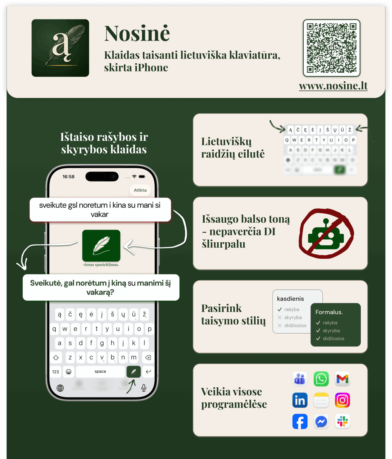 誤り訂正機能を備えた初の誤り訂正リトアニア語キーボード 誤り訂正機能を備えた初の誤り訂正リトアニア語キーボード