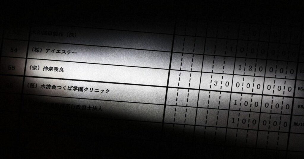 「ブラックボックス」化する宗教法人の寄付　首相支部に3000万円