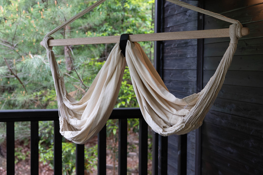 「ウッドデザインパーク京都-彩-」ハンモックの画像