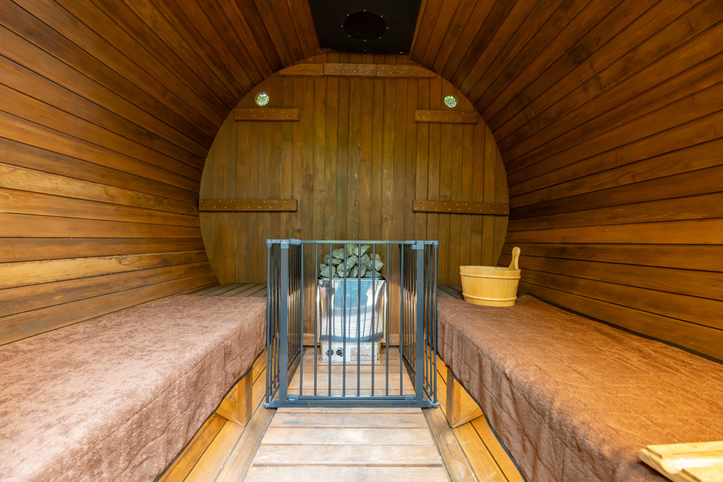 「ウッドデザインパーク京都-彩-」　茶のサウナ画像３