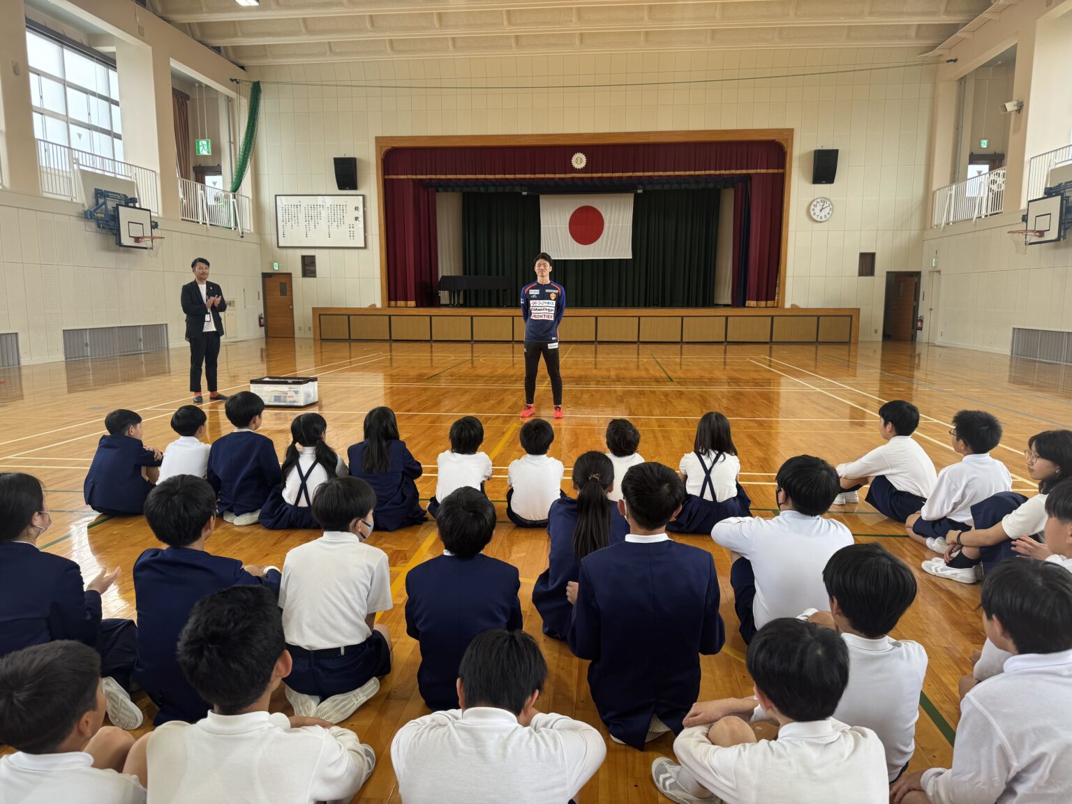 「GOAL for YAMAGUCHI project 」亀川諒史選手が山口市立小郡南小学校を訪問しました！