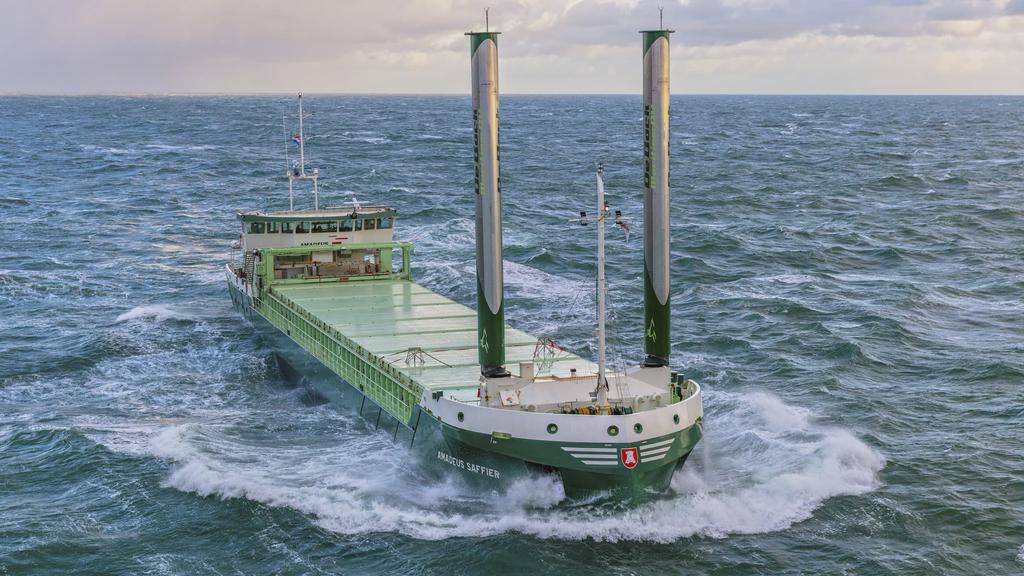 風力が強まる：約100隻の大型貨物船が風力発電を利用