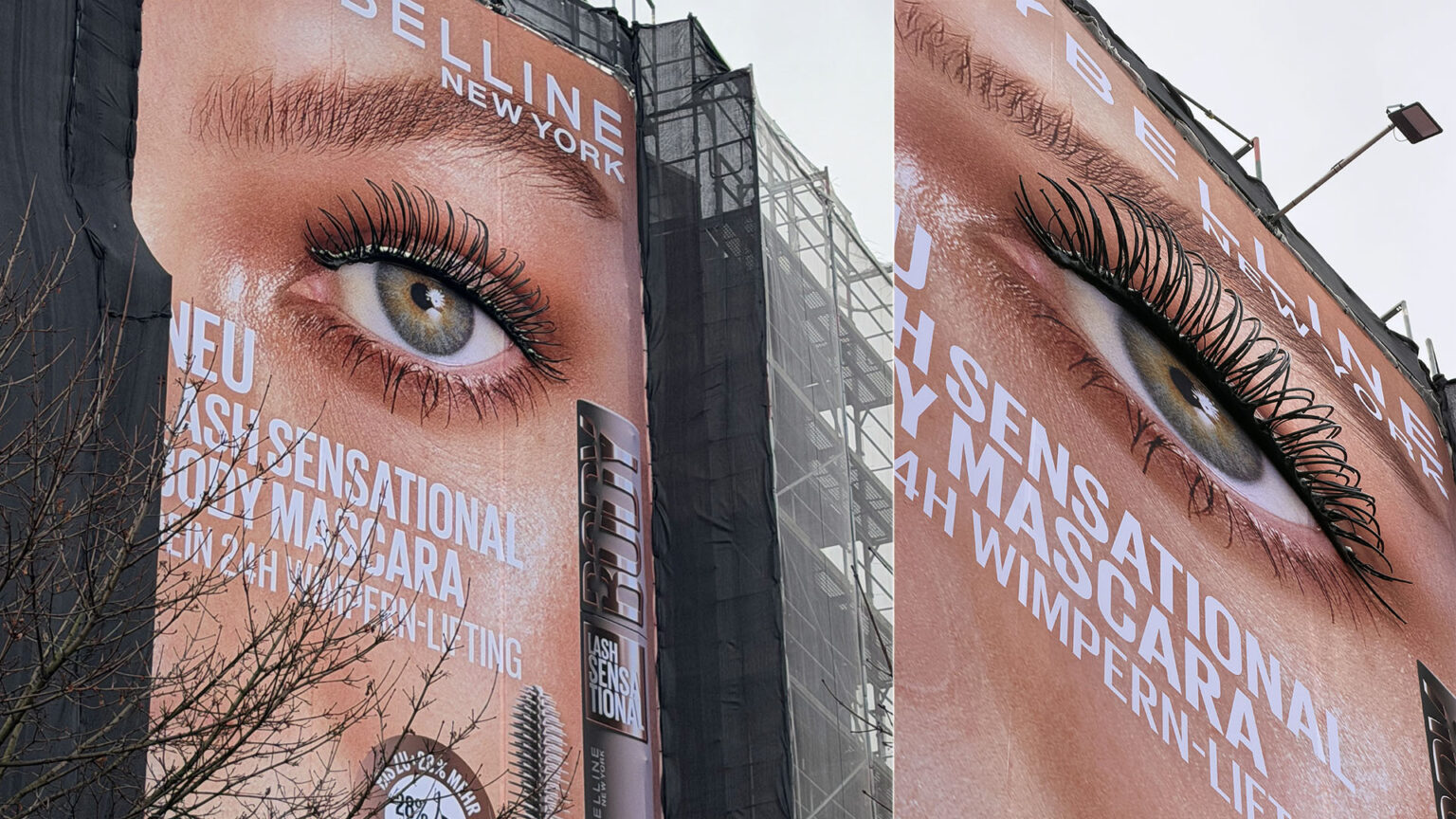 OOH-Stunt: Wie McCann eine neue Mascara an der Düsseldorfer Königsallee in Szene setzt