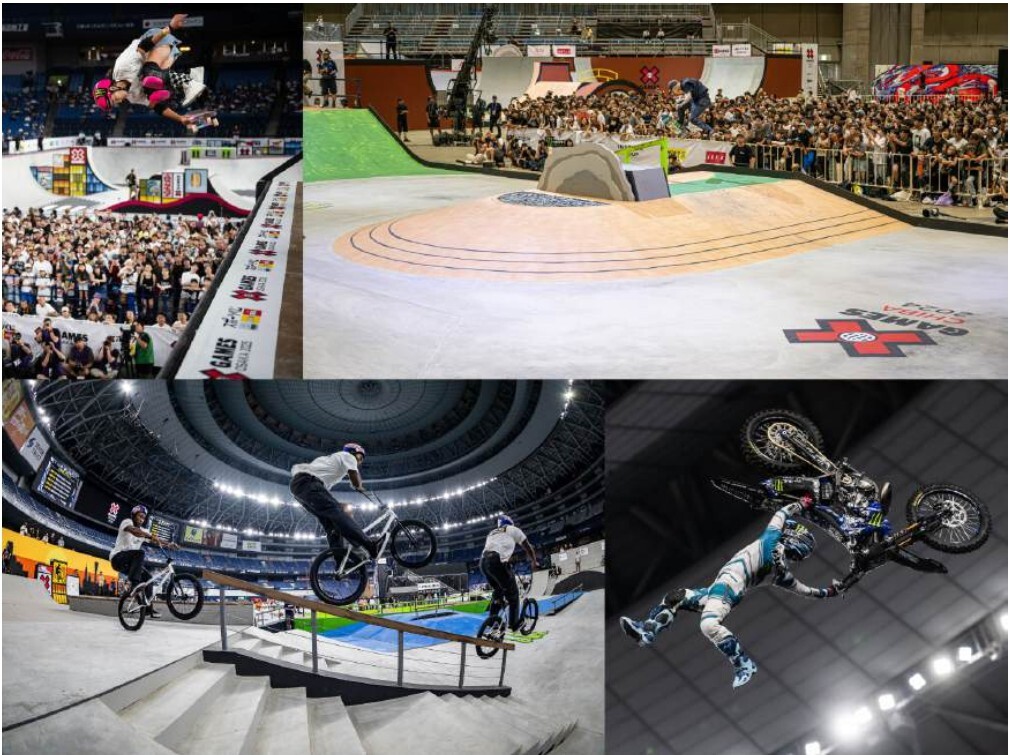 今年から4つの男⼥複合チーム（スケートボードとBMX）が年間優勝を⽬指す、X Gamesリーグ（XGL）が始まる