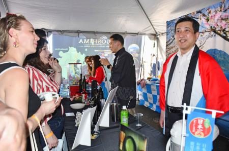 米首都で鹿児島県産品ＰＲ　塩田知事、茶や和牛の販路拡大