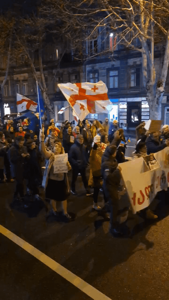 ジョージア州での親欧州抗議活動は500日間続いた。彼らが無駄に戦っていて何も変わらないことを伝えてください/s