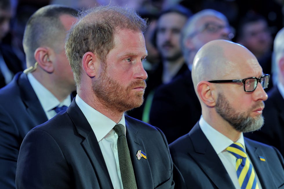 prince harry, duke of sussex visits kyiv security forum