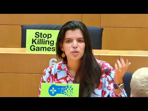 欧州議会議長（ポルトガル生まれのオランダ人政治家カタリーナ・ヴィエイラ）がビデオゲームに言及し、矢継ぎ早にストップ・キリング・ゲームを擁護