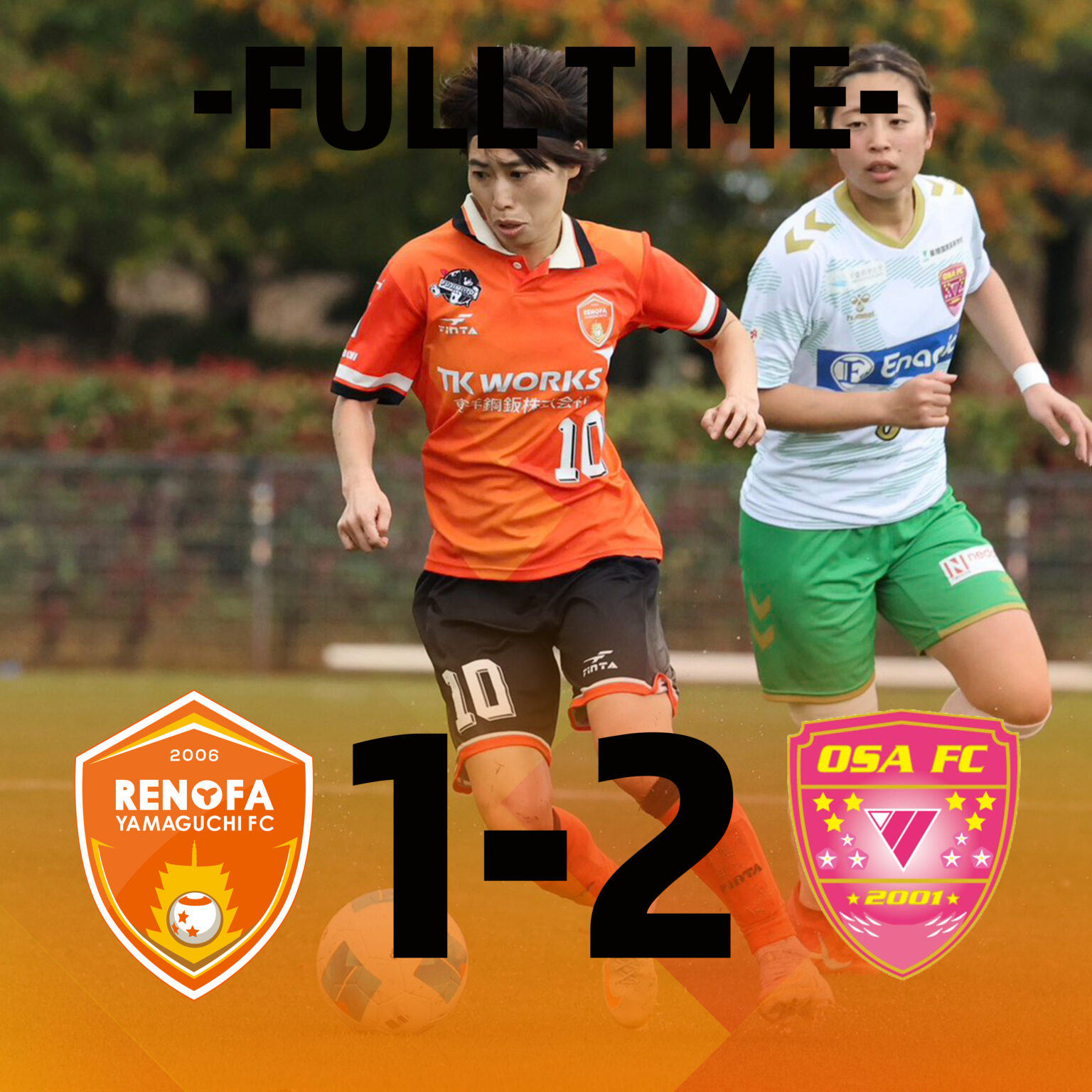 【レディース】4/4(土)vsSEISA OSA レイア湘南FC 試合結果のお知らせ | レノファ山口FC