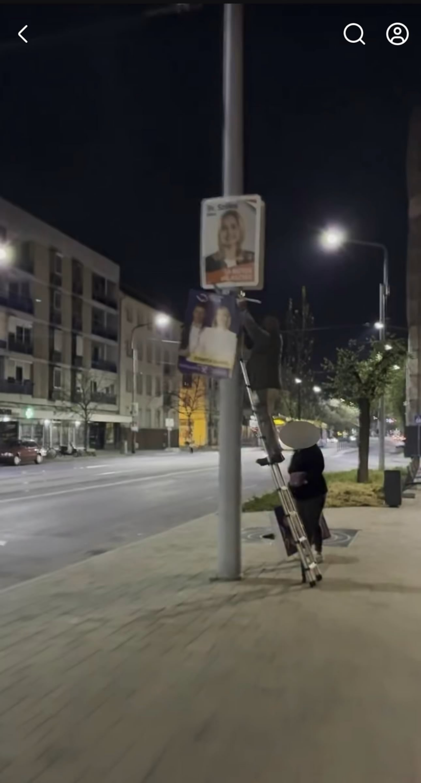 ハイドゥーショヴァのフィデスボランティアがデブレツェンにウクライナ語のポスターを大量に配布