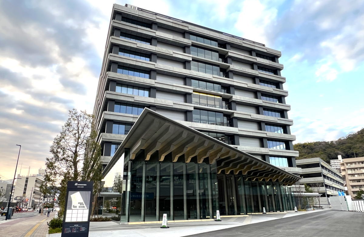 ディール広島、開業まもなく？広島エキキタ 二葉の里にオフィス・商業ビル