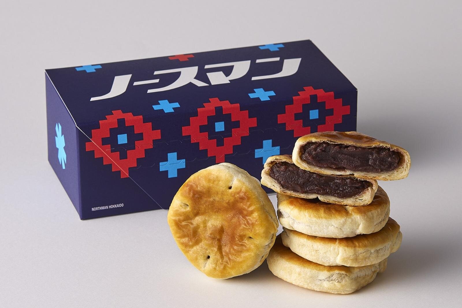 ノースマン 5個入 1,100円、8個入 1,750円、8個入アソート(こしあん／つぶあん／かぼちゃ／ミルク) 1,750円
