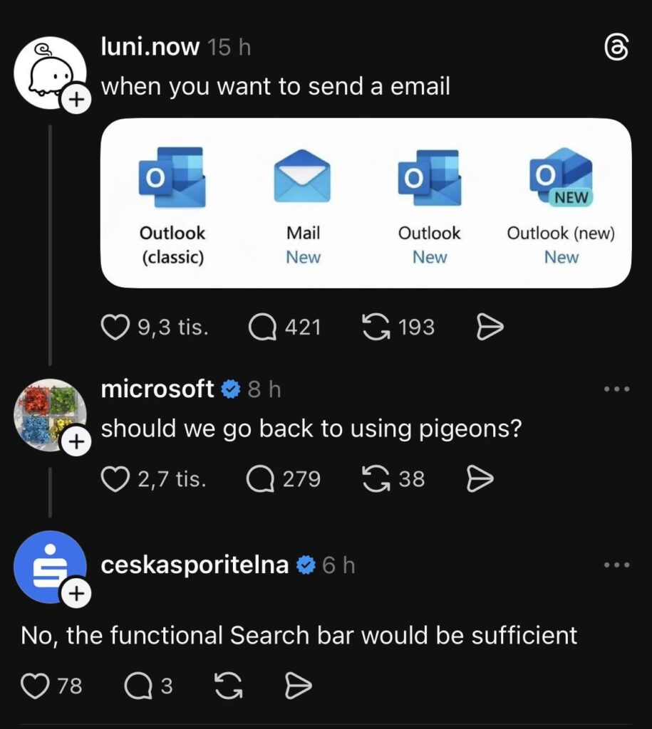 Sporka からの Microsoft のミニバーン