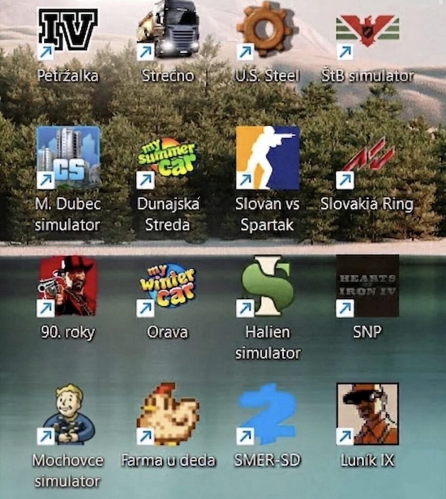 スロバキア語のゲームの名前