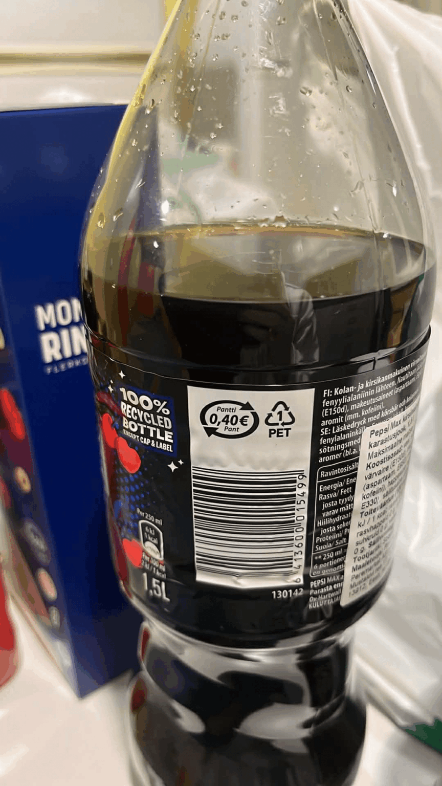 フィンランドに住んでいたら、本当にこのボトルから 0.40 ユーロもらえるでしょうか?ここエストニアでは0.10ユーロしかもらえません