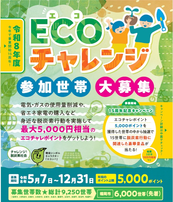 エコチャレンジのリーフレットの表示