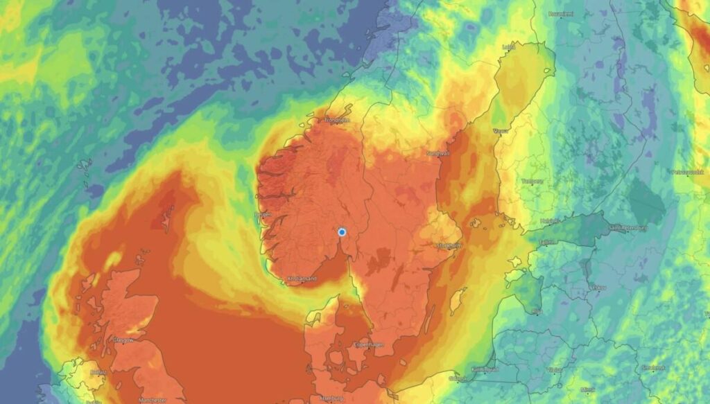 南ノルウェーは灼熱の予報――いやいや