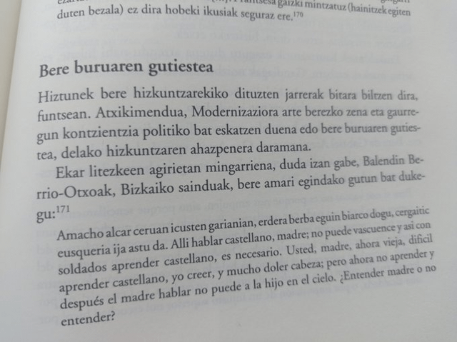 ベトナムのドミニコ会宣教師、ビスカヤの 2 番目の守護聖人 (イグナツィオ・ロイオラコアに次ぐ) バレンディン・ベリオチョア (1827-1861) が母親に宛てた手紙。 「お母さん、天国で会ったら外国語で話さなくてはなりません。バスク語はほとんど忘れてしまったから…」