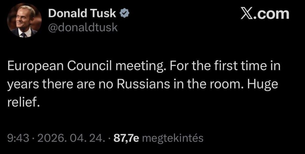 今日の欧州理事会会議からのドナルド・タスク氏