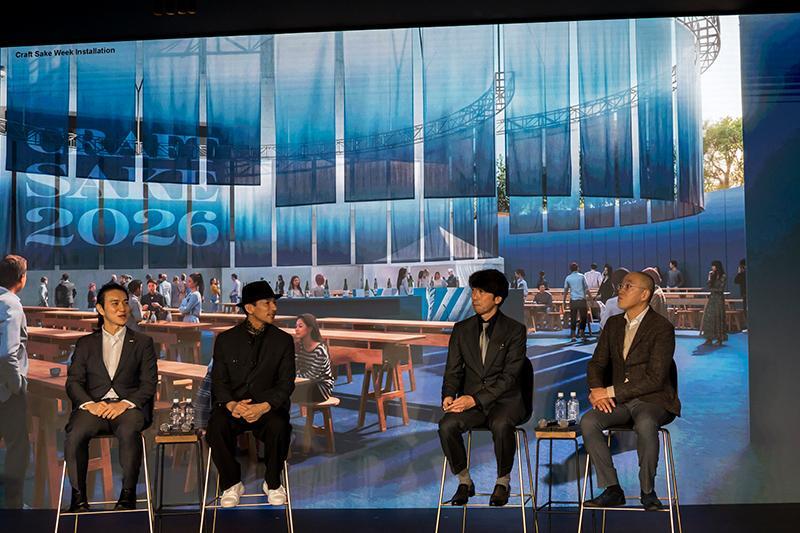 ▲今年の会場は「のれん」がテーマ