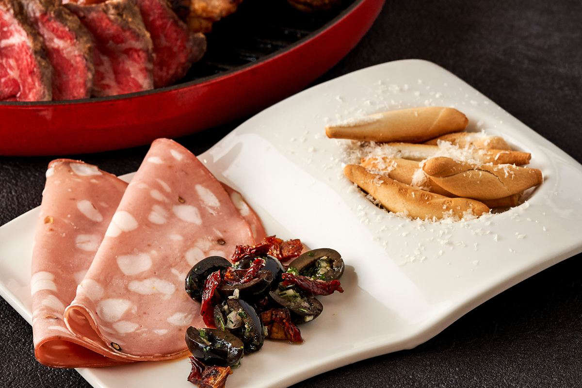 3種のアンティパスト（前菜盛り合わせ）