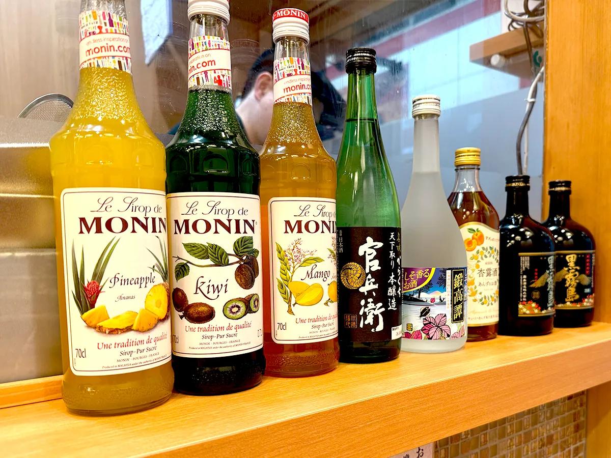 お酒も揃います。