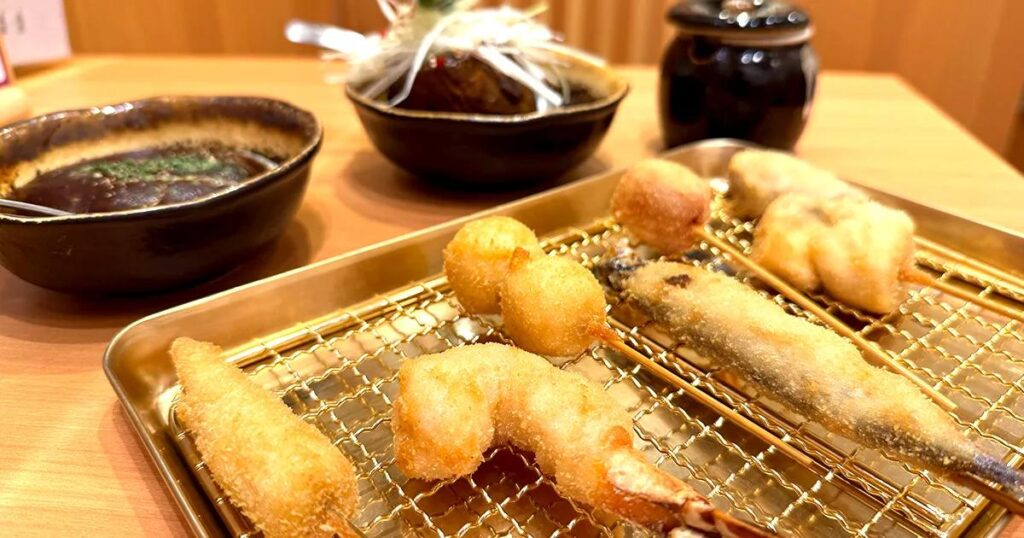 自分専用ソースに串かつをドボン！姫路駅近『串かつ さん茄子び』泉州水なすも絶品◎ | Kiss PRESS(キッスプレス)
