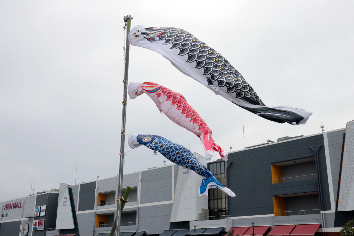 風情ある景色を楽しめる！イオンモール神戸南近くの兵庫運河に「こいのぼり60匹」が登場 [画像]