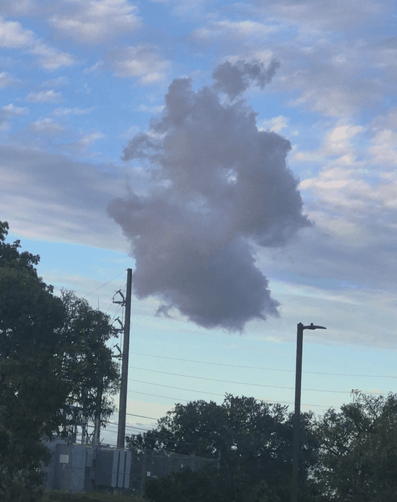 今日はドイツの形をした雲が見えました。
