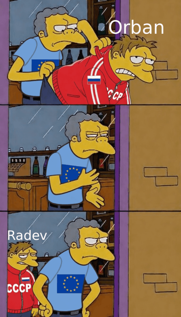 オルバンにはペニス1本、ラデヴには2本