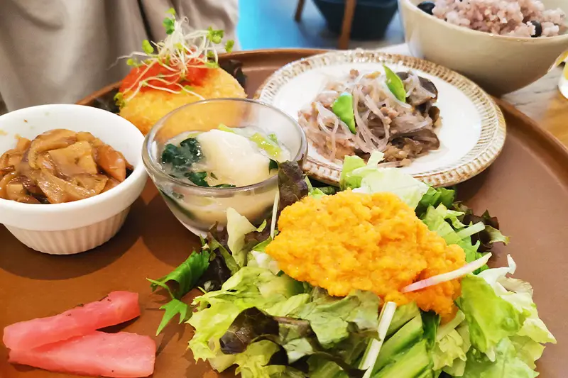 一汁五菜のこもれびプラスプレート