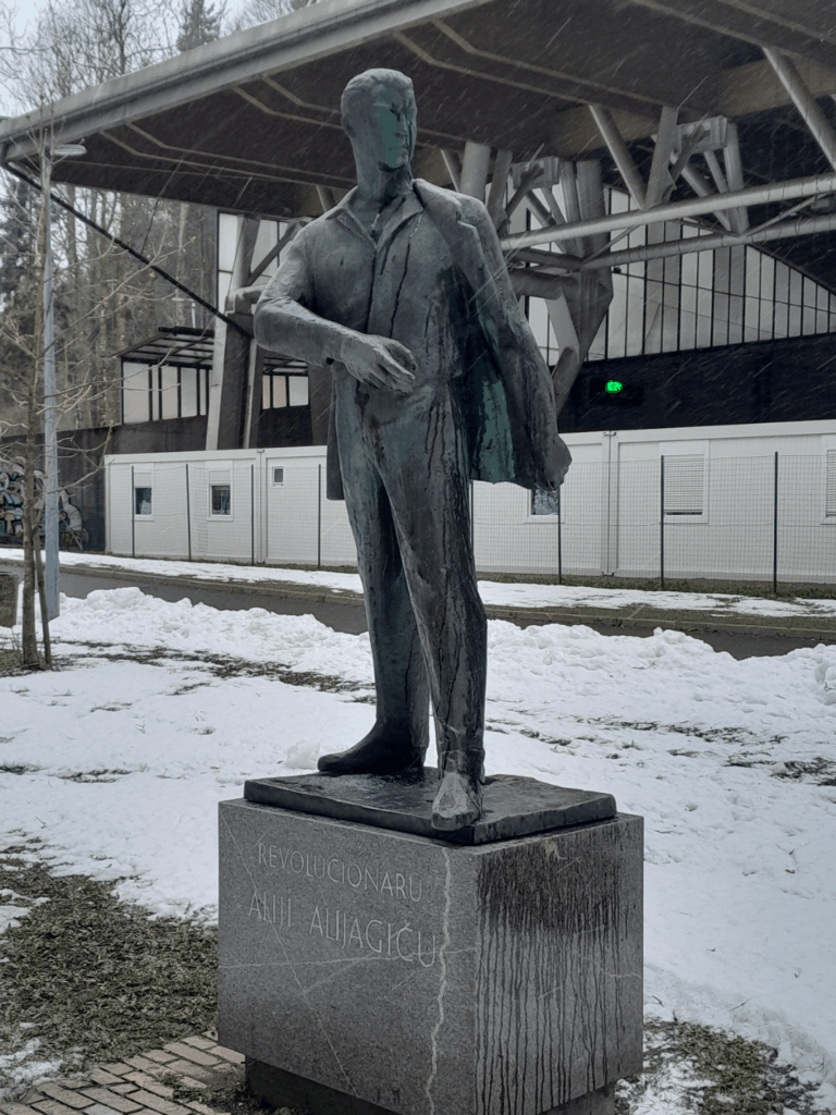 デルニツェの革命家アリヤ・アリヤギッチの記念碑