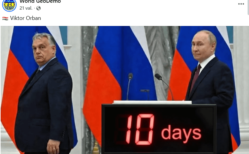9日。言語は異なりますが、クレムリンのボットは同じです。肝心なのは、野党は彼らがあまりにも多くなり、最大の川がオルバンを押し流してしまうことを望んでいるということだ。そして解説者は川の流れが弱くなっていると笑います。まあ、次の部分は自分で理解できます。ハンガリー人が良い決断を下すことを祈りましょう。