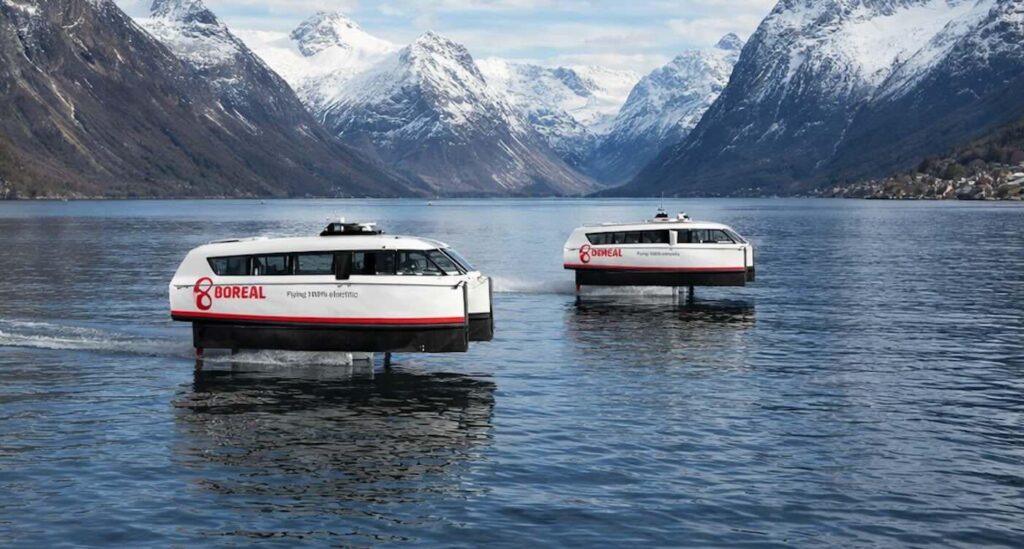 「空飛ぶフェリー」の艦隊が、ノルウェーのにぎやかな海岸沿いの旅行者にゼロエミッションの静かなEVボートを提供します