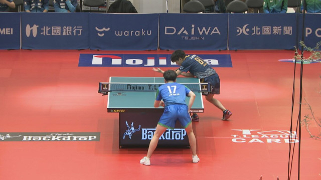 卓球Ｔリーグ金沢ポート チーム3年目で2位に 商業施設で観戦機会増加！