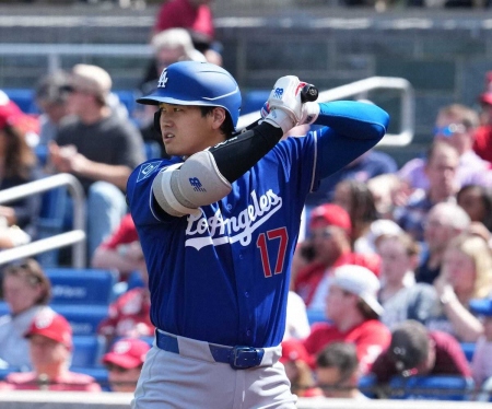 ドジャース大谷翔平はジャイアンツ戦で「１番・DH」　前日に連続試合出塁が「53」で止まり再スタート